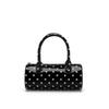 Korean Style Polka Dot Cylinder Handbag Sweet Cute Soft Fashion Women Boston Bag Ladies Leather Unique Shoulder Crossbody Bag