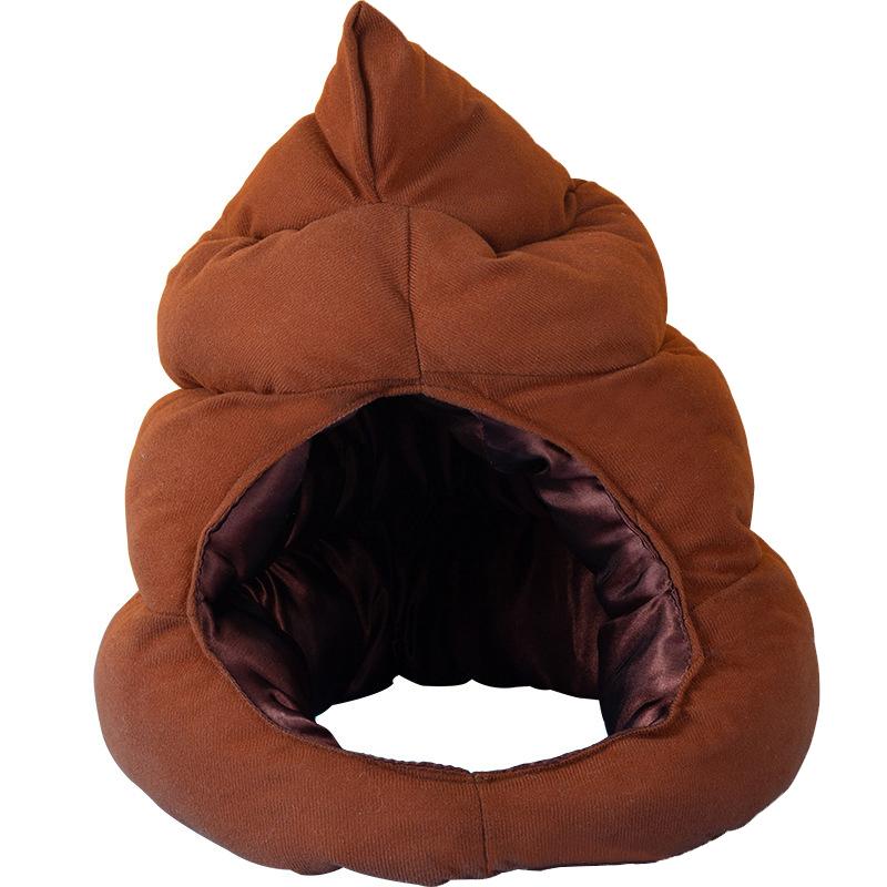 Poop Head Cover Cute Quirky Poop Hat Winter Warm Sand Sculpture Po Funny Cartoon Oddball Poop Cap Funny Hat