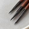 Sandalwood Nail Glue Phototherapy Brush Uv Gel Painting Pen Nail Art Liner Drawing Brush Professional Manicure Brush Tool Salon