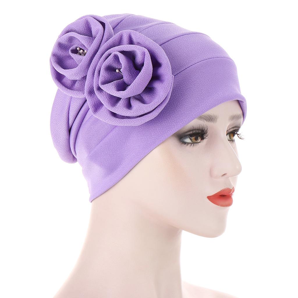 New Elastic Fashion Turban Hat Solid Color Women Warm Winter Headscarf Bonnet Inner Hijabs Cap Muslim Hijab Femme Wrap Head