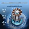 New High-Speed Clip-On Fan: 100 Gears, Digital Display, Wall-Mountable, Rechargeable for Home or Office Use