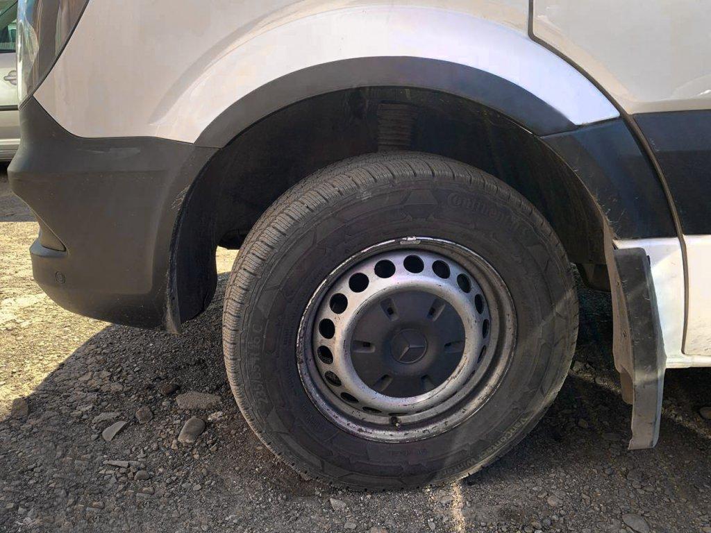 Накладки на арки узкие (4 шт, черные) для Volkswagen Crafter 2006-2016 гг