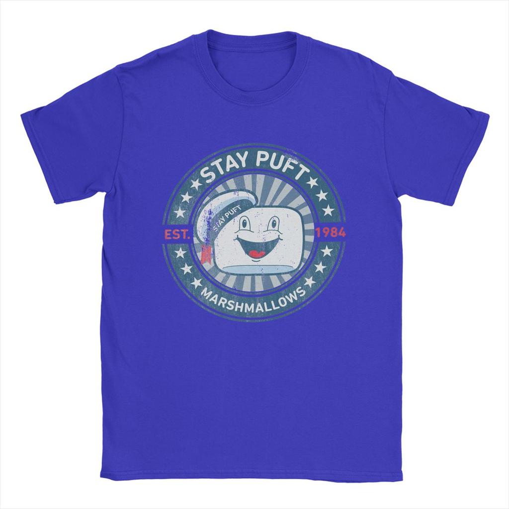 Stay Puft Marshmallows Movie T-Shirt for Men Funny 100% Cotton Tees O Neck Short Sleeve T Shirts Original Clothes