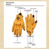 Yellow Classic Goat Leather Motorcycle Gloves With Hole Summer Cycling Bicycle Riding Gloves For Motorcyclist Protective Gloves
