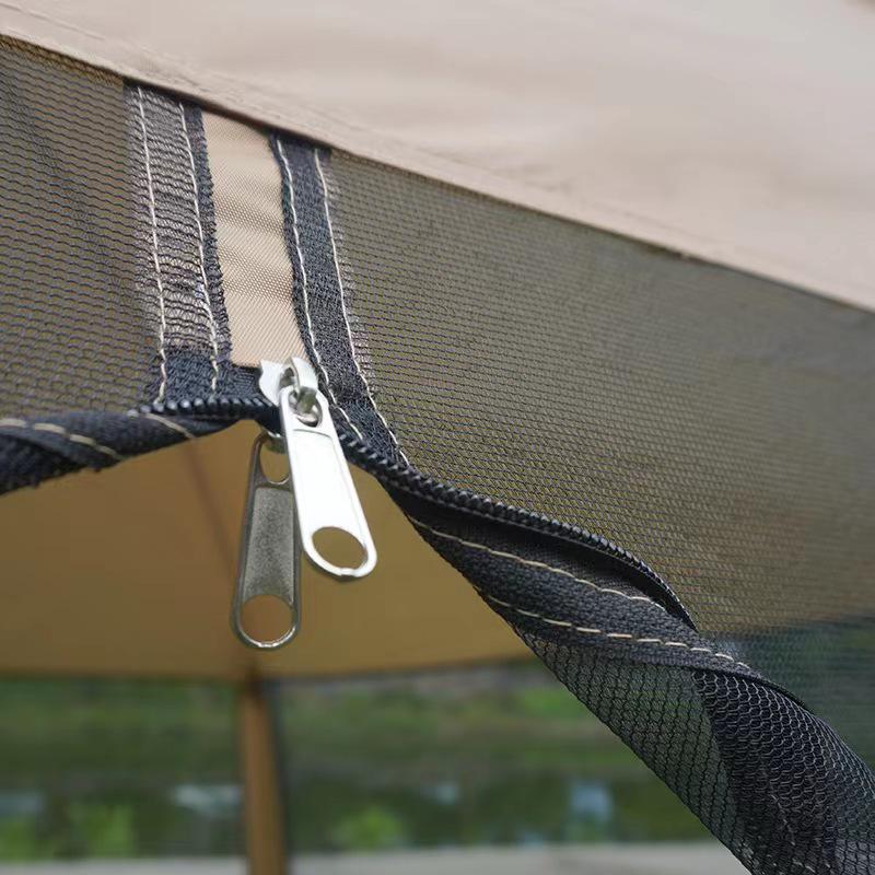 Four Seasons Rainproof Camping Tent: Mesh Anti-Mosquito Sunshade for Outdoor and Beach Use