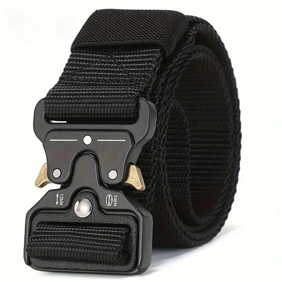 5 Styles The New Men's Belt 125cm Buckle Belts Nylon Braided Lightweight Breathable Daily Commuter Men's Belt