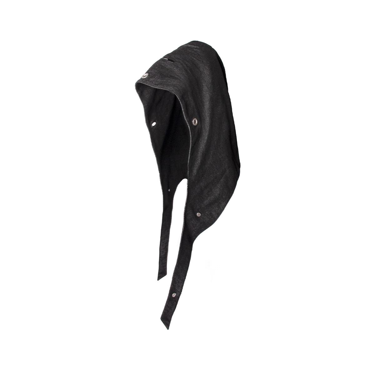

2025 Punk Techwear Style Metal Eyelets Full Head Cap Men Street Dance Hip Hop Hood Headwear One Size