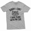 Sorry, dat kan ik niet, ik heb plannen met mijn Kat grappig Huisdierenliefhebber Kat T-shirt Mama Vrouw Cadeau