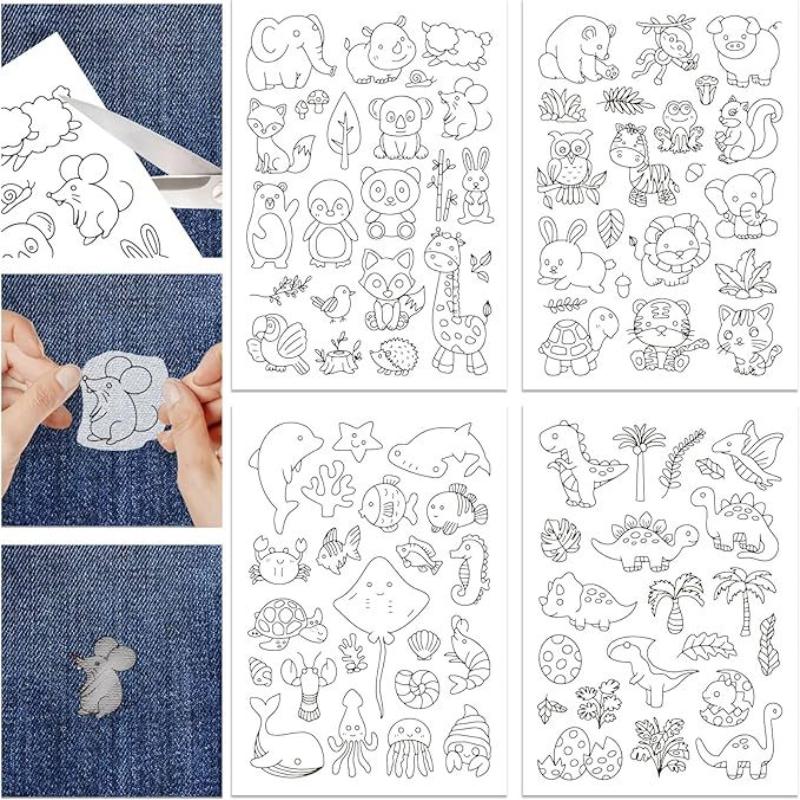 4 listy A4 Stabilizátory pro ruční šití Rozpustné ve vodě Stabilizátor na odtržení Stabilizátory pro strojní vyšívání se vzory