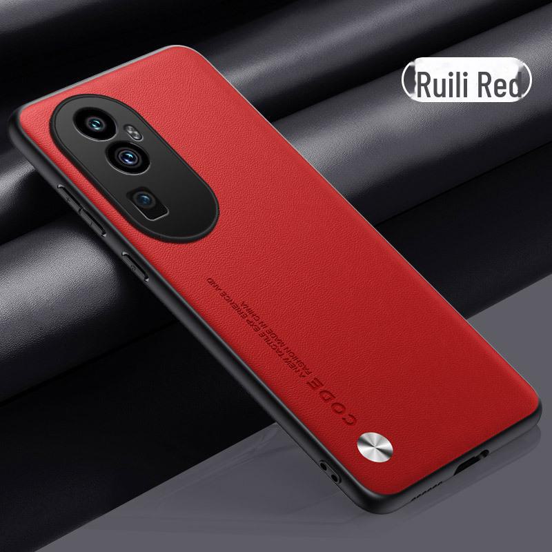 Kevlar Leather Oppo Reno Mobile Phone Case - Compatible with Reno9 Pro and Reno8, Anti-Fall Protection