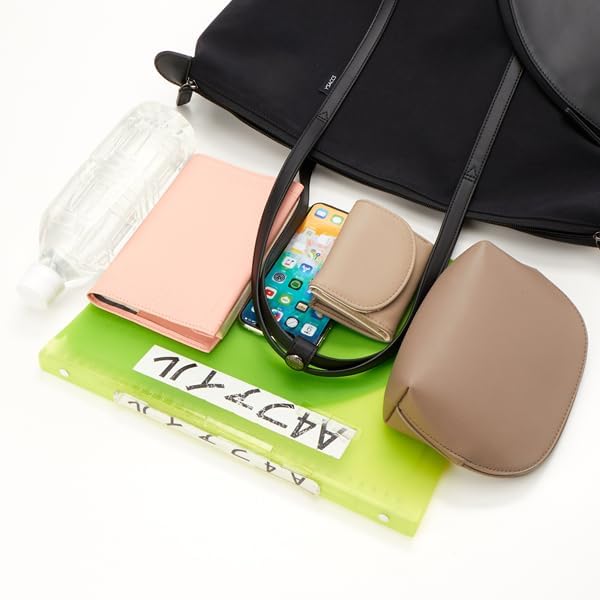 Tote Bag Nylon Tote M Size Beige [Isaac] Cotton-Like Women's (21)