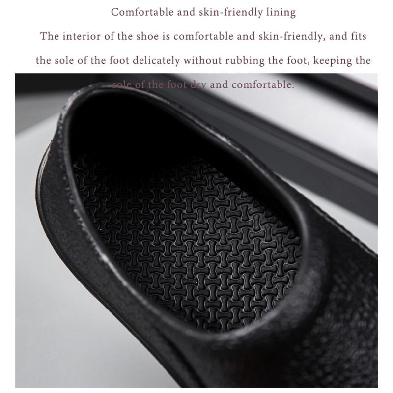 Men Chef Shoes Man Summer Beach Slippers Water-proof Oil-proof Kitchen Shoes Non-slip Garden Clogs Hotel Work Shoe EVA Sandal