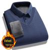 Pull d'hiver doublé polaire pour homme: Chaud Pull Deux-en-Un à Manches Longues pour l'Extérieur, Parfait pour les Pères d'Âge Moyen et les Personnes Âgées.