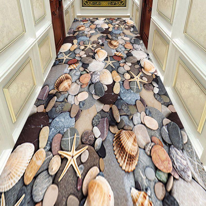 Autumn Style Long Lobby Carpet Fresh Green Grass Pattern Stairway Hallway Home Corridor Carpet Aisle Party Wedding Red Area Rugs