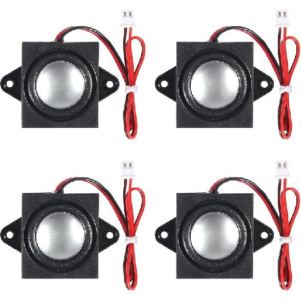 4 PCS Speaker 3 Watt 8 Ohm Mini Speaker 8ohm 3w Loundspeaker Micro for Arduino with JST-PH2.0 Interface for Small Electronic Projects Advertising