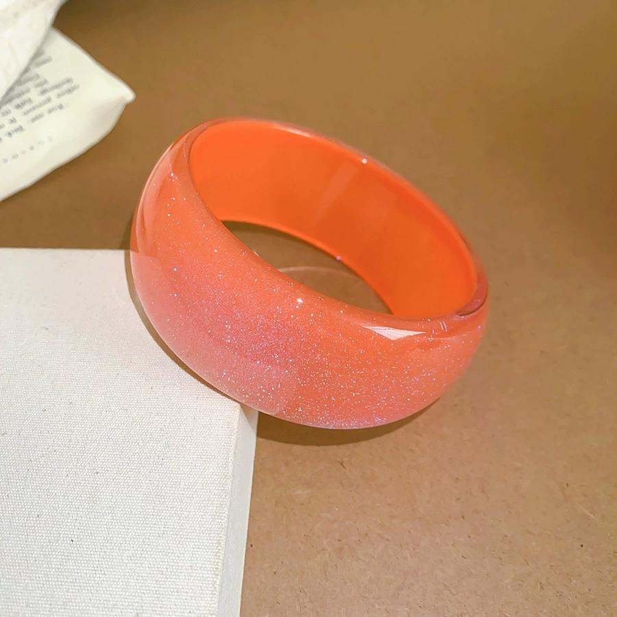2026 Summer Fashion Shining Colored Geometry Resin Bracelet For Women Charm Personalized Vacation Aesthetic Jewelry Accessories