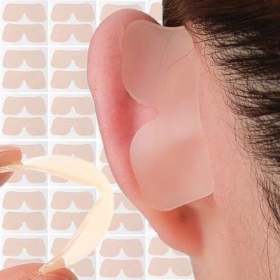 4/20pairs Butterfly-Shaped Elf Ear Stickers Cosmetic Corrector Self Adhesive Correction Patch Silicone Patches Tape Ears Primer