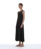 PARTIMENTO WOMEN Pwc Overlay Sleeveless Maxi Dress_Black Stripe