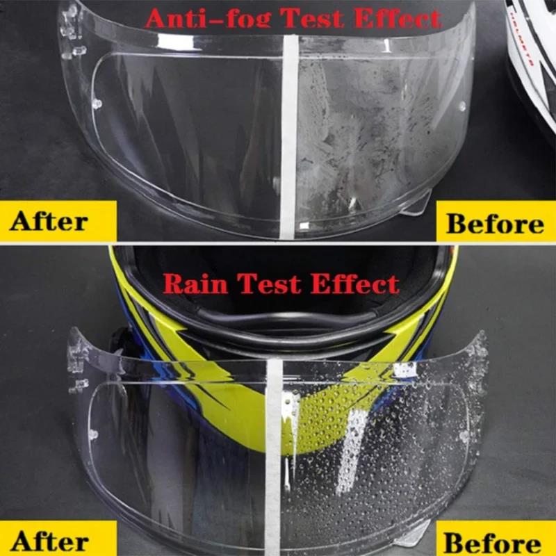Motorcycle Helmet Clear Rainproof/Anti-fog Film Helmet Lens Durable Nano Coating Sticker Safety Driving Moto Helmet AccessoriesSpeed Sensors 6