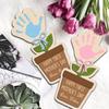 Hand Painted DIY Handprint Sign Ornament Flower Table Decor  Home Party Decorations
