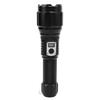 Super Bright Flashlight with Electronic Display Screen Waterproof Type C Charged Zoomable LED Flashlight for Camping Short