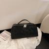 Simple Solid Color PU Leather Women Makeup Bags Fashi Portable Large Capacity Travel Storage Bag New Waterproof Toiletry Bags