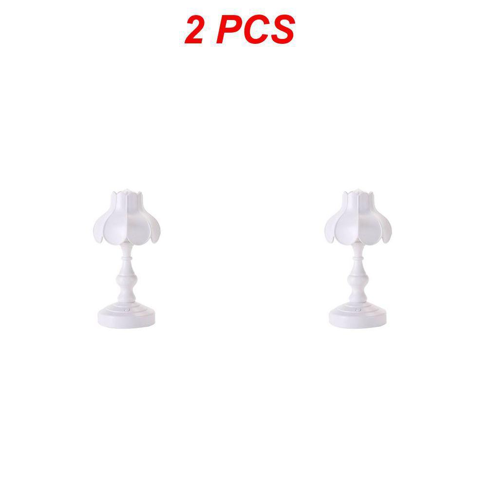 1/2 ADET Mini Retro LED Gece Lambası Dekorasyon Masa Lambası Şarj Edilebilir Okuma Masa Lambası Yurt Yatak Odası Başucu İçin Kız Hediyesi