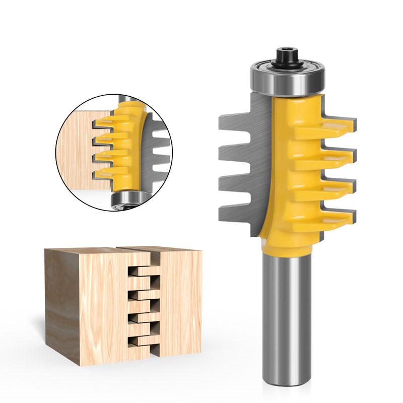 1 PC Rail & Stile דבק חיבור אצבע נתב ביט קונוס טנון חותך עבודות עץ כלים חשמליים 6 מ"מ 1/4 אינץ' 8 מ"מ 12 מ"מ 1/2 אינץ' שוק