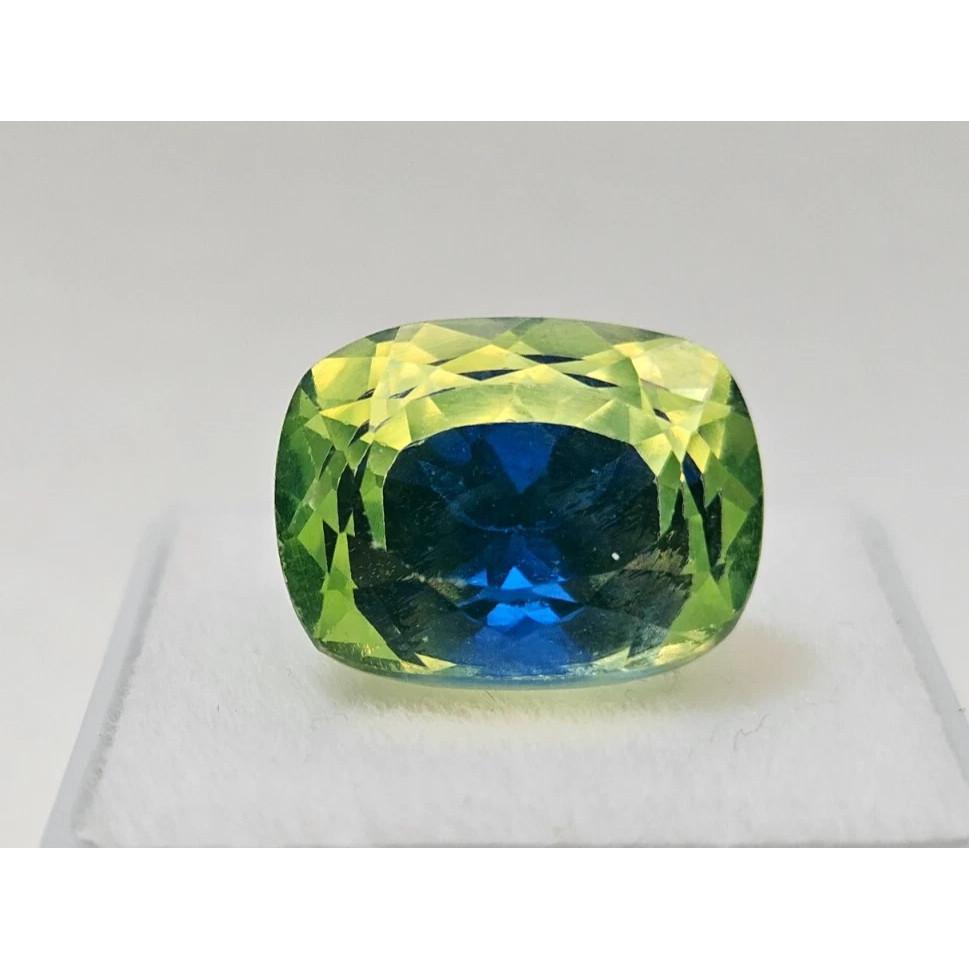 Cushion Cut Natural Pitambari Sapphire 17+ Ct Fabulous Certified Loose Gemstone
