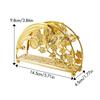Suporturi Metalice Aurii de Lux pentru Șervețele Flori&Frunze Raft Depozitare Șervețele Decorațiune pentru Casă