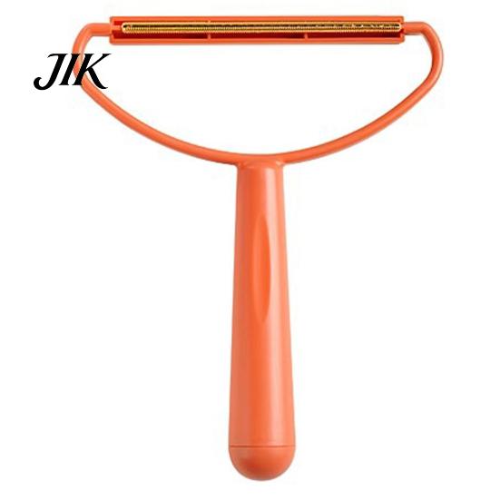 Comfortable Grip Epilator Portable Scraper Cat Dog Hair Remover with Long Handle Anti-Slip Ball Curved Reusable Widened Coverage Area Lint