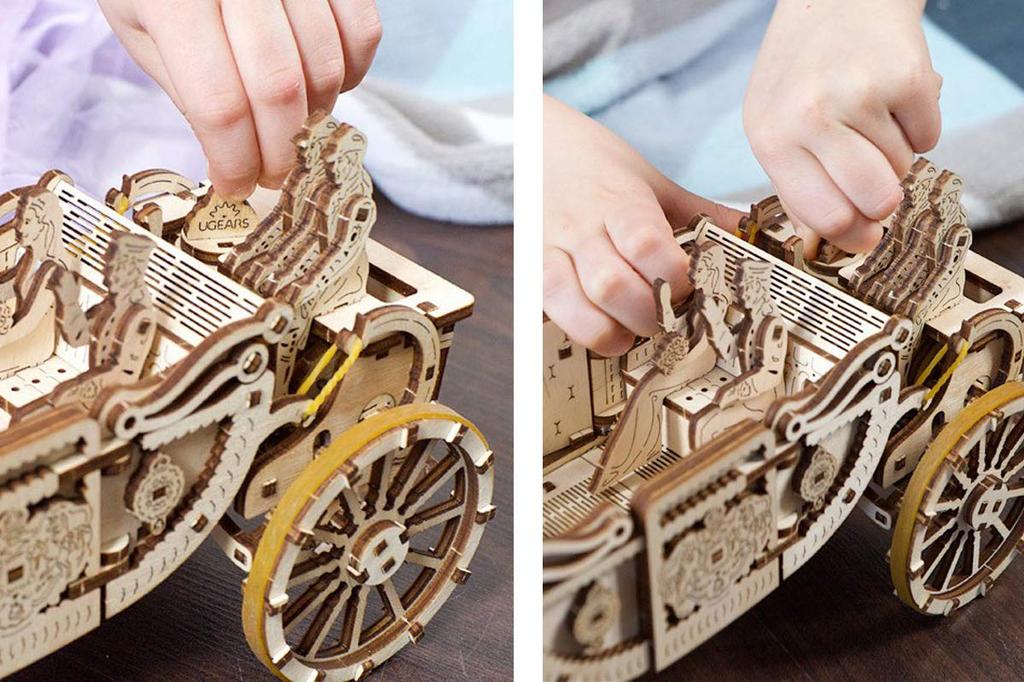 UGears Royal Carriage Wooden Building Block Toy 70050