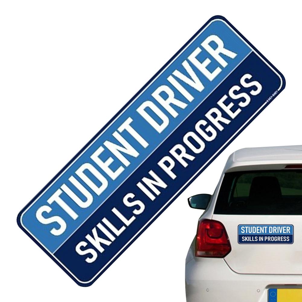 Fahrschüler Magnet Anfängerfahrer Magnet für Auto Hochsichtbarer Auto Magnet Aufkleber Wetterfest Anfängerfahrer Stoßstangenaufkleber Für