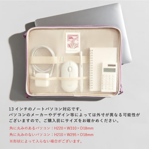 Iroha Publishing TRACY LAP TOP CASE 13-inch Laptop Case (Pearl Gray) GTRL-01