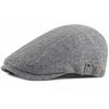 HT4737 Mens Berets Women Spring Summer Breathable Linen Beret Cap Artist Painter Beret Hat Male Female Adjustable Ivy Flat Caps