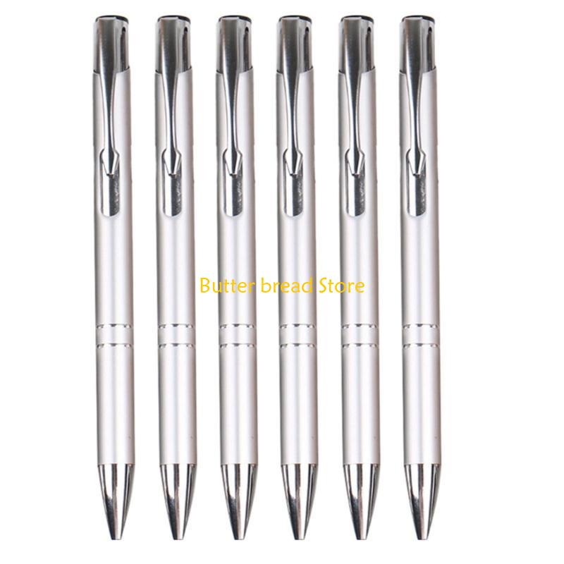 W89C Retractable Ballpoint Pen Office Metal Signing Pen Guest Sign In Pen 1.0MM Tip
