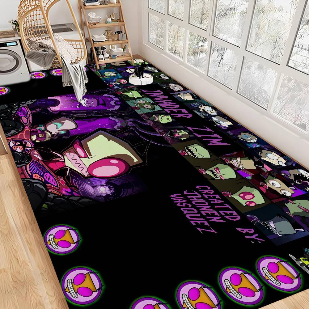 

Invader Zim Hippie Bathroom Mat Anti-slip Absorb Water Long Strip Cushion Bedroon Mat Hotel Decor Mat 50x80cm