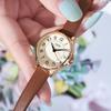 Gadi Vintage Style Quartz Watch For Women With Leather Strap And Water Resistance