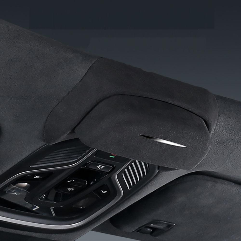 Glasses Holder Automobile Sunglasses Storage Case for Geely Monjaro L Flocking