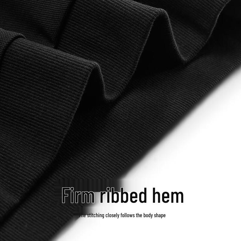 Men's Fashion Embroidered Sweatshirt with Exposed Stitching