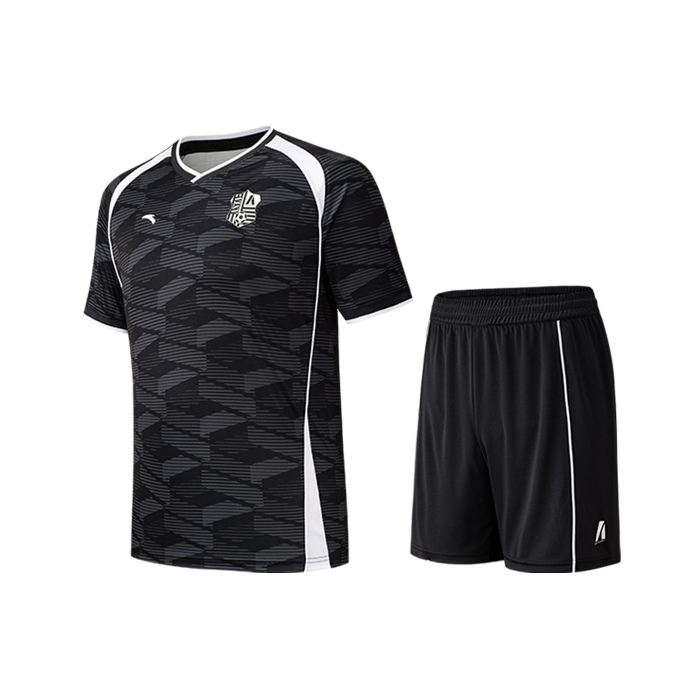 Anta Soccer Style Sports Fitness Running Professional Indoor Training Breathable Comfortable Lightweight V-Neck Basketball Set 952621209-2 S