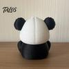 Unique Desk Accessory Angry Panda Figurine, 3D Printed Funny Statue Ornament, Cute Desktop Detailed Animal Ornament Decor for Home Office Room