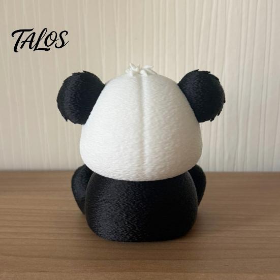 Unique Desk Accessory Angry Panda Figurine, 3D Printed Funny Statue Ornament, Cute Desktop Detailed Animal Ornament Decor for Home Office Room