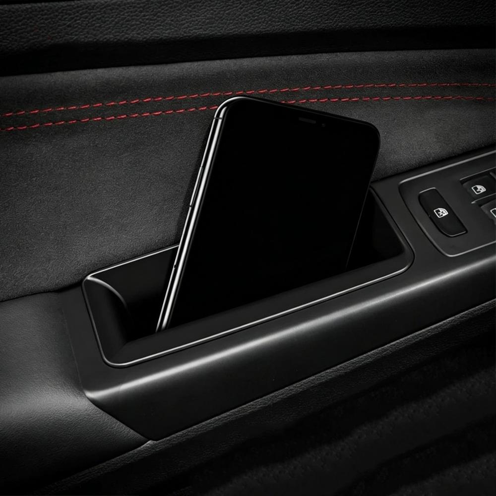 Car Door Storage Box Barrel for Volkswagen VW Golf 8 MK8 GTI GTE R 2020 - 2026 Doors Armrest Container Organizer Accessories