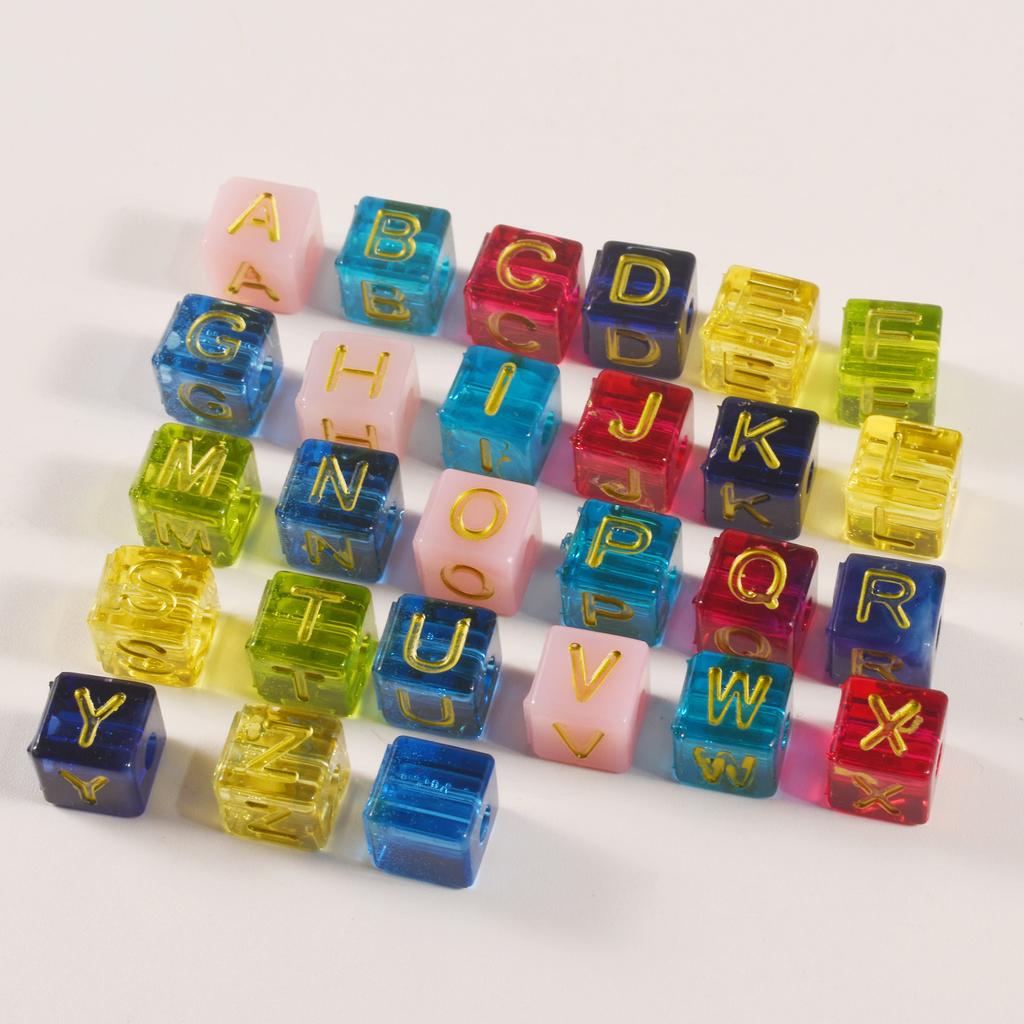 Creative Jewelry Silicone Molds Bracelets Letter Moulds Soft Beads Moulds Silicone Texture Alphabet Bead Molds for Beads