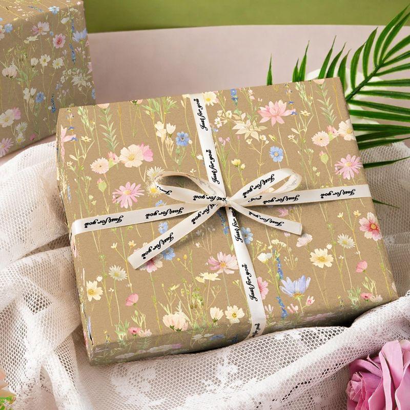 Happy Birthday Flower Valentine's Day Birthday Gift Packaging Paper florist wrapping paper gift wrapping paper