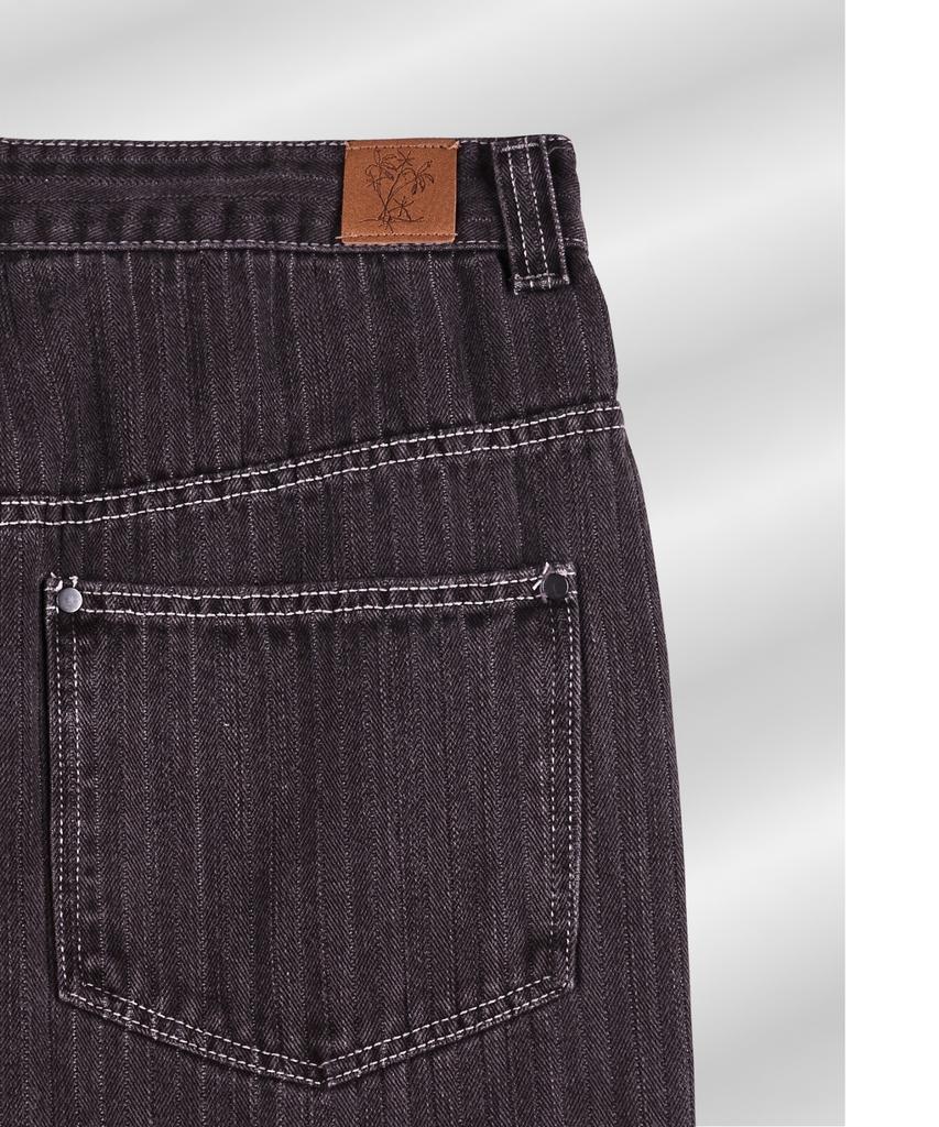 PARADIGMFILM [Ep.01] Dyed Herringbone Double Knee Pants (Burgundy)