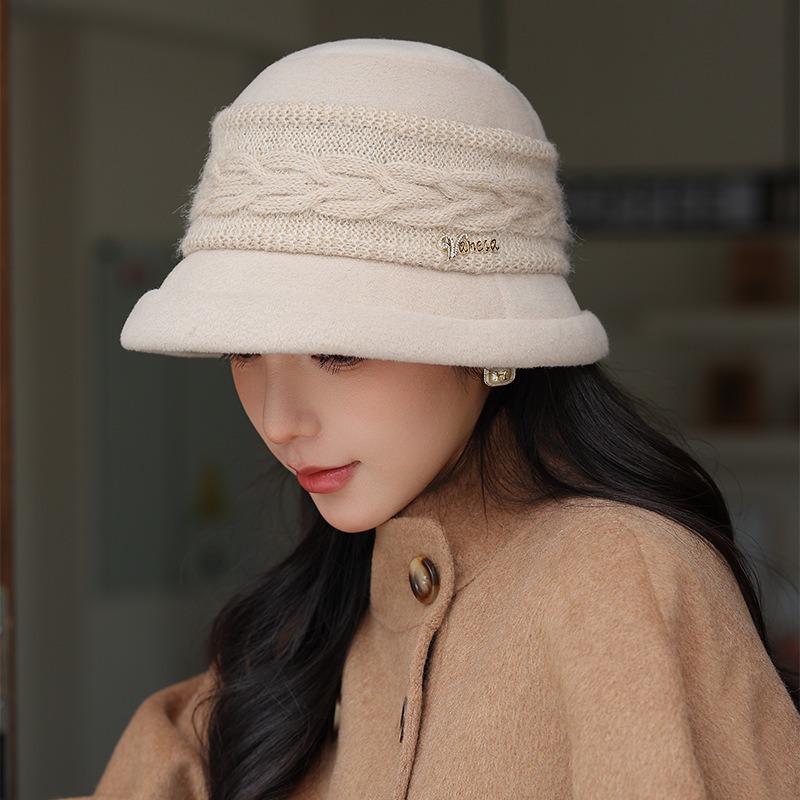 Women S Vintage Literary Warm Fisherman Hat Autumn Winter Commuter Hat