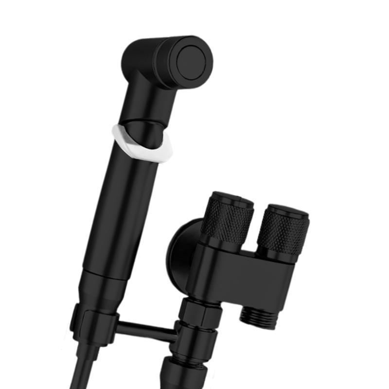 Handbrause Bidet Sprüher Toiletten Bidet Aufsatz mit Doppel Auslassventilen Handbrause Toiletten Bidet Armatur Sprüher Langlebig