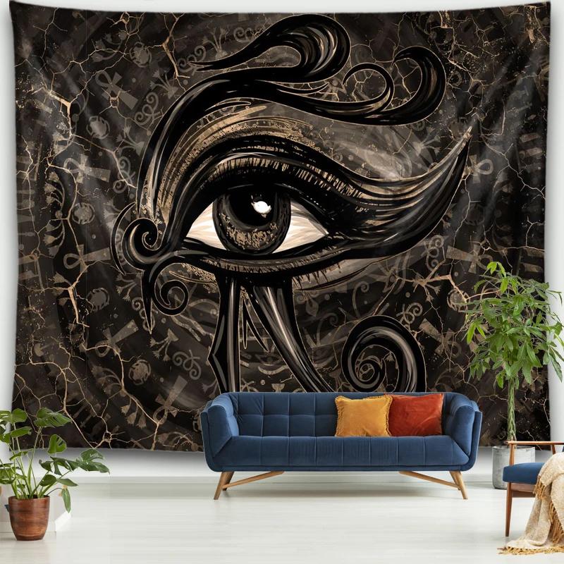 Ancient Egyptian Tapestry Mystic Symbol  Wall Hanging Cloth Home Old Culture Retro